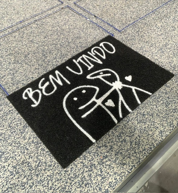 Capacho de vinil — tema Divertido